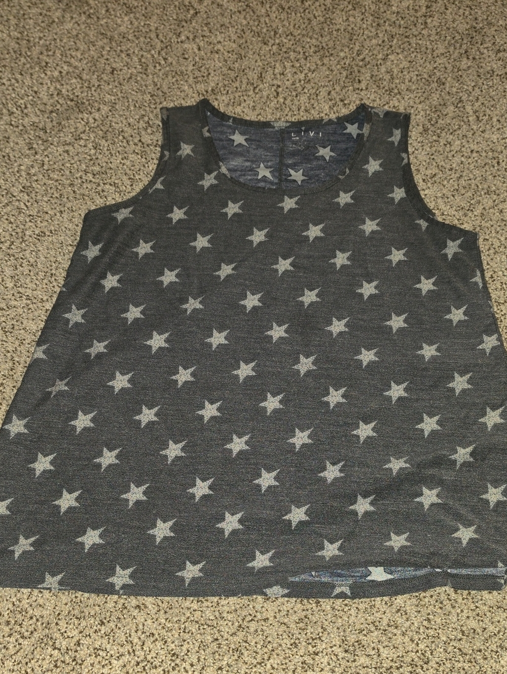 Livi Active Navy Star Print Tank Top 14/16
